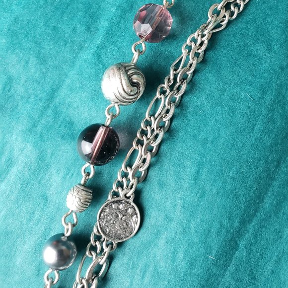 2/20$ Premier design coins and purple 3 strands necklace - Picture 2 of 6